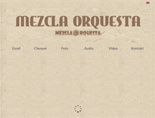 Tablet Screenshot of mezclaorquesta.cz